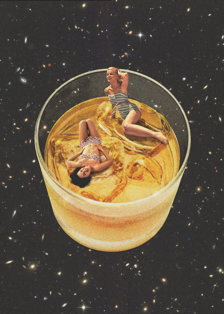 Wandbild Whisky-Freunde – On the rocks