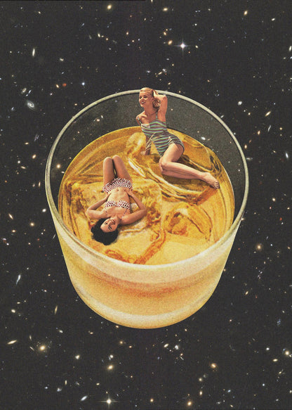 Wandbild Whisky-Freunde – On the rocks