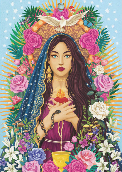 Wandbild Mutter Maria / Maria Magdalena