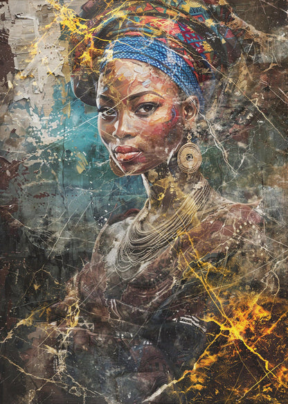 Wandkunst Afrikanische Kunst Illustration Wandkunst 067