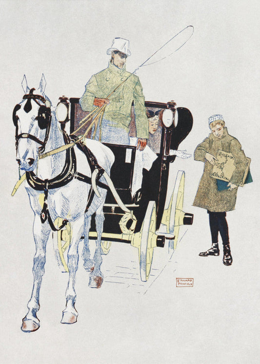 Wandkunst Vintage Kutsche (1893)