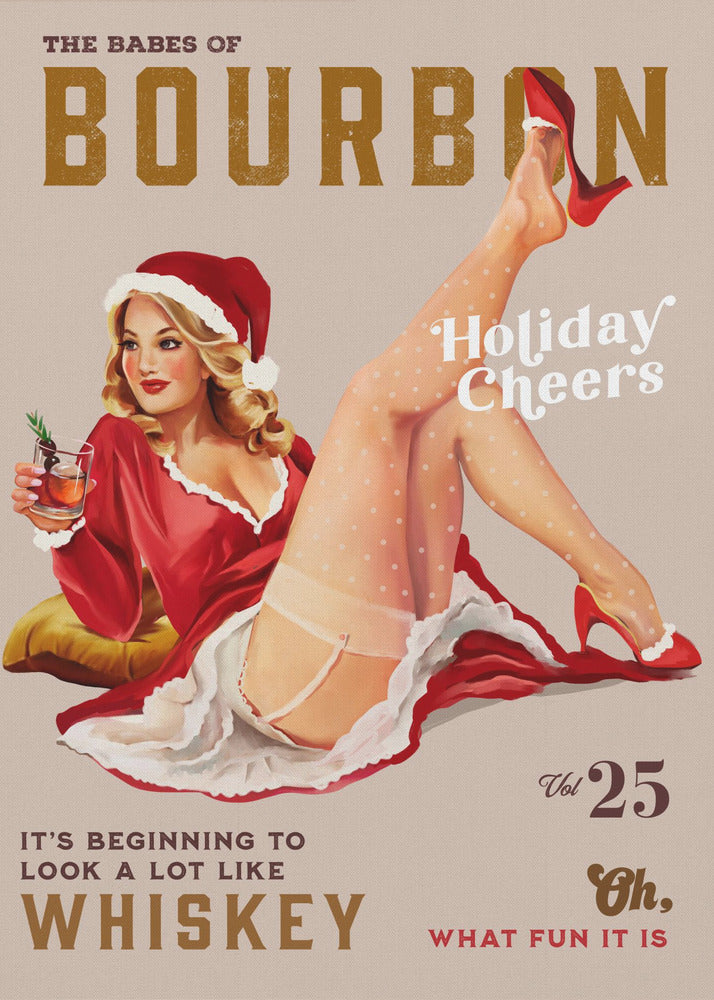Wandbild Babes of Bourbon Bd. 25 Festtagsstimmung Weihnachts-Pin-up