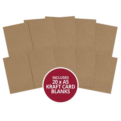 Kraft Pre-Scored Card Blanks - A5
