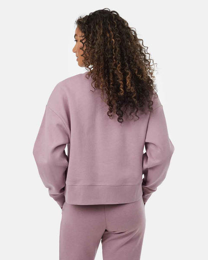 Recycled Cotton Oversized Cropped Crew