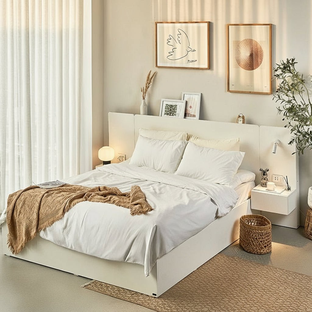 Rander 3-teiliges Schlafzimmer-Set mit integrierter Stromversorgung und Leselampe