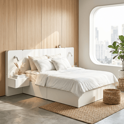 Rander 3-teiliges Schlafzimmer-Set mit integrierter Stromversorgung und Leselampe