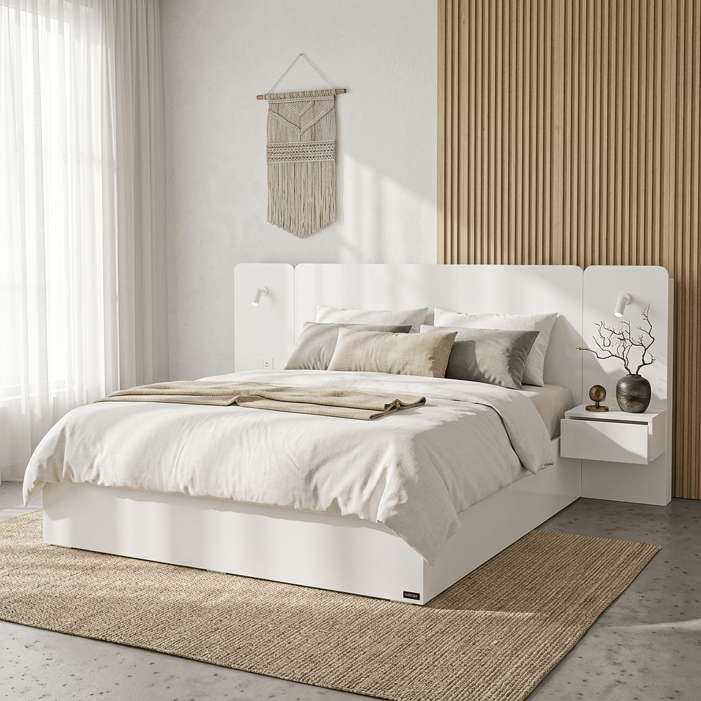 Rander Hotel Smart Schlafzimmerkombination mit Steckdose & Leselicht