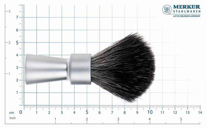 MERKUR Shaving Brush 1100 with Vegan Synthetic Hair in Matt Chrome