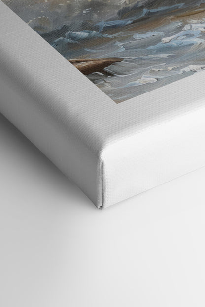 REISE DER WELLEN, Werk auf gespannter Leinwand