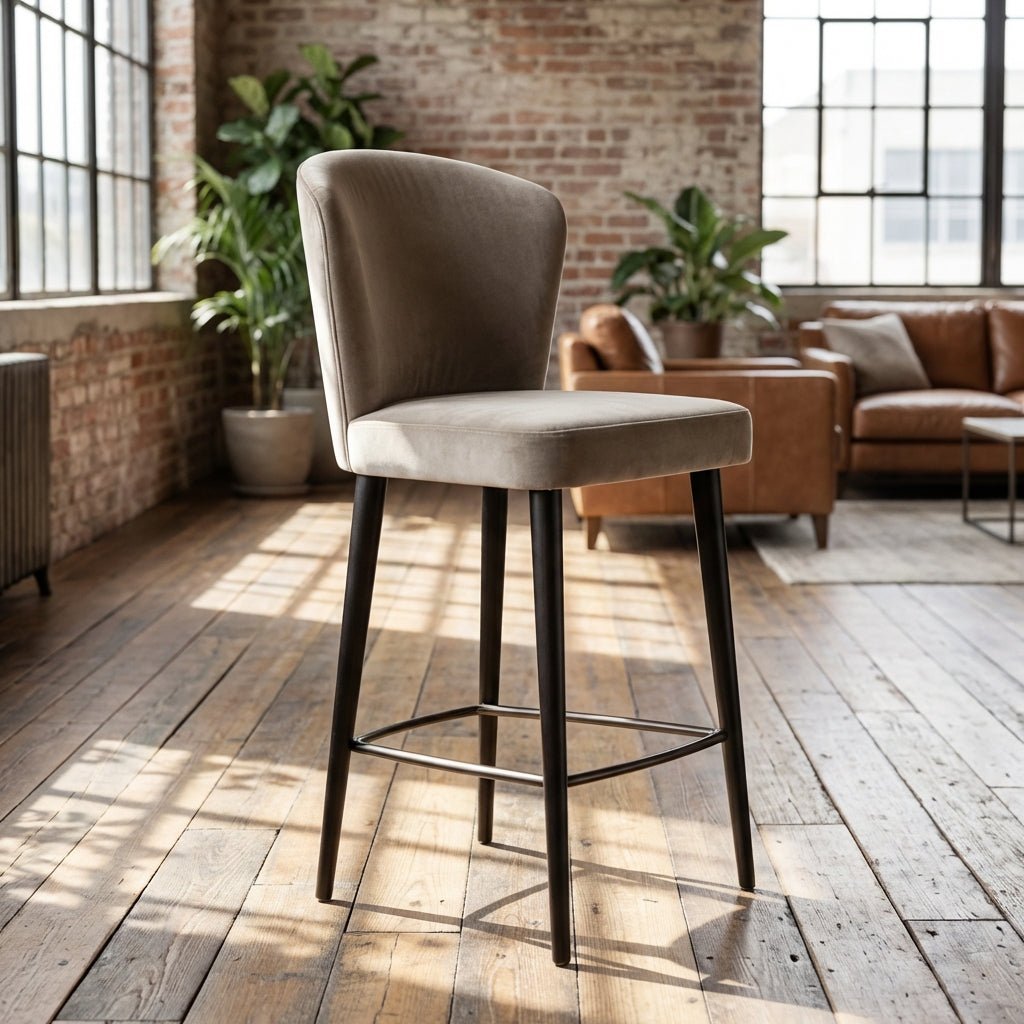 Vier Silhouette Barhocker