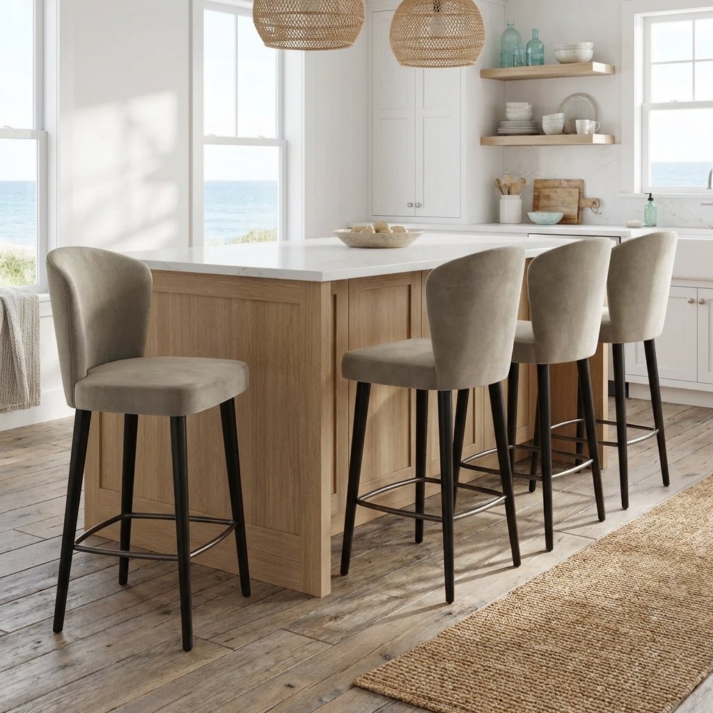Vier Silhouette Barhocker