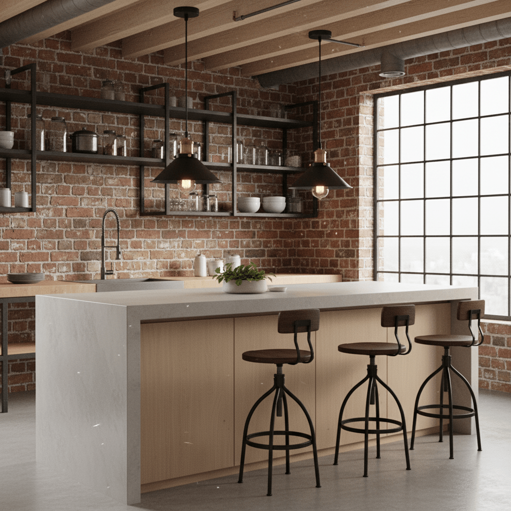 Set of Two Edison Loft Vintage Pendant Lights