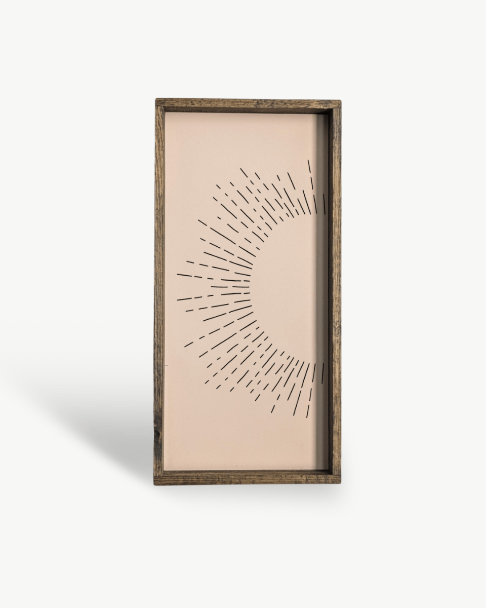 Sunburst Wood Sign