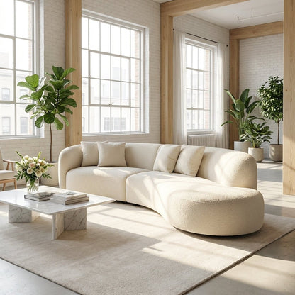 Auckland Wool Fabric Sofa