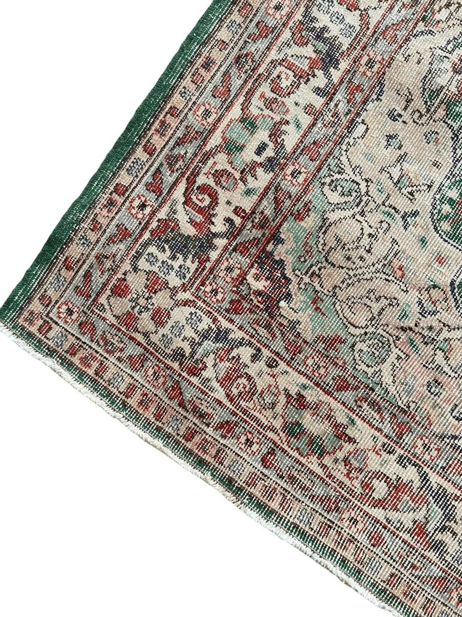 Vintage Turkish Oushak Rug | 9’ 1" x 5’ 6”