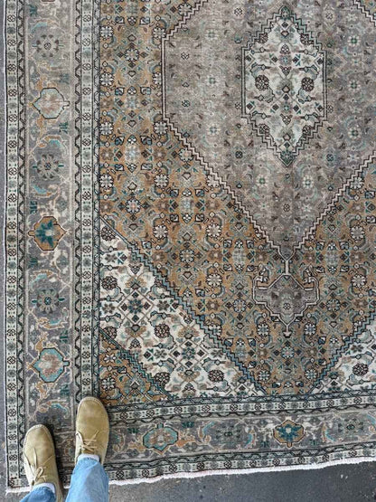 Vintage Ardabil Rug | 6' 11"	x 9' 5"