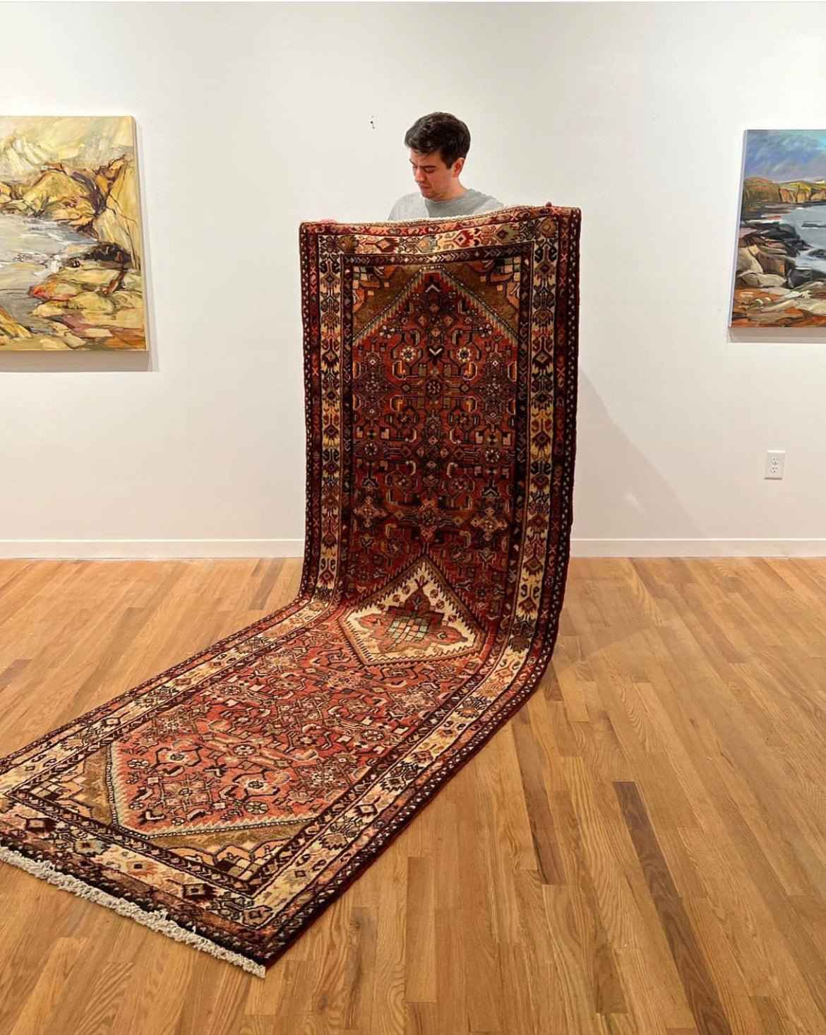 Vintage Hamadan Runner | 9' 8" x 3' 5"