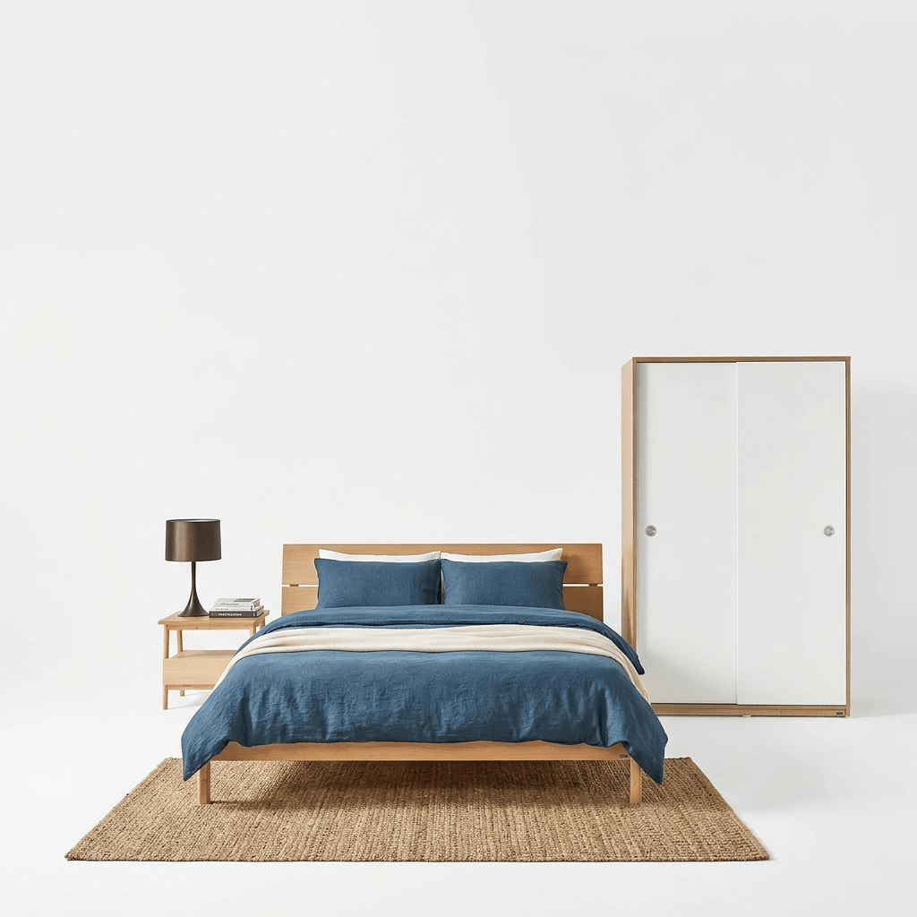 Vline Vienna Bedroom Combo: Sliding Wardrobe and Bed