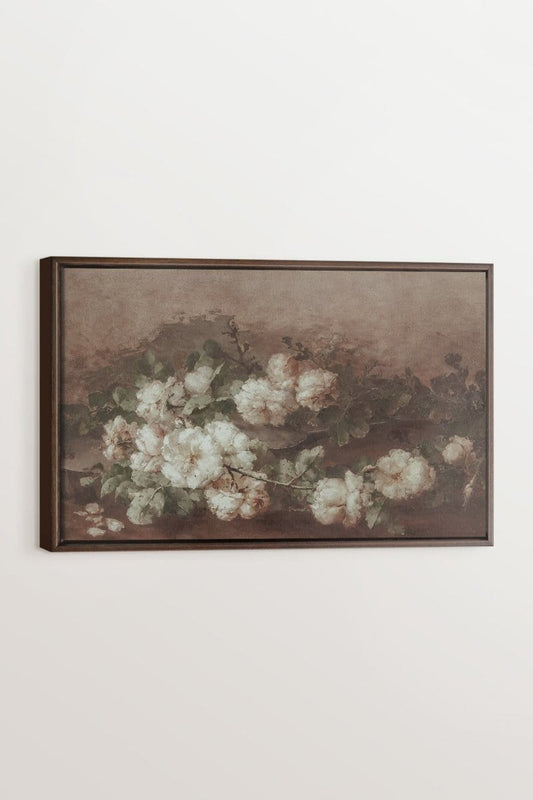 WEISSE PIVOINE, Werk auf gespanntem Canvas